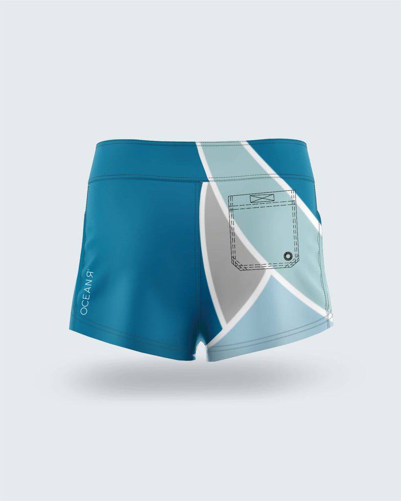 Brittas Bay - Womens Board Shorts with Back Pocket